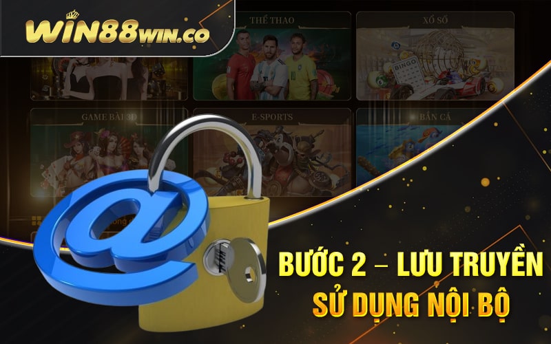 Chính Sách Bảo Mật Win88 - Quy Trình Bảo Mật 3 Bước 3 Bước 2 – Lưu Truyền Sử Dụng Nội Bộ